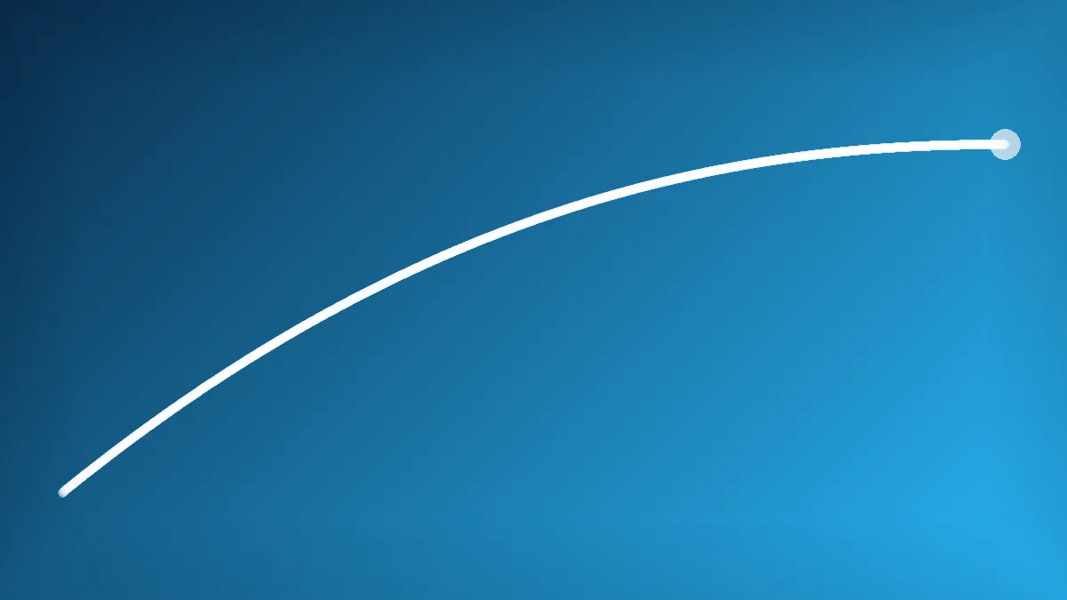 Upward trending line chart representing content publishing momentum